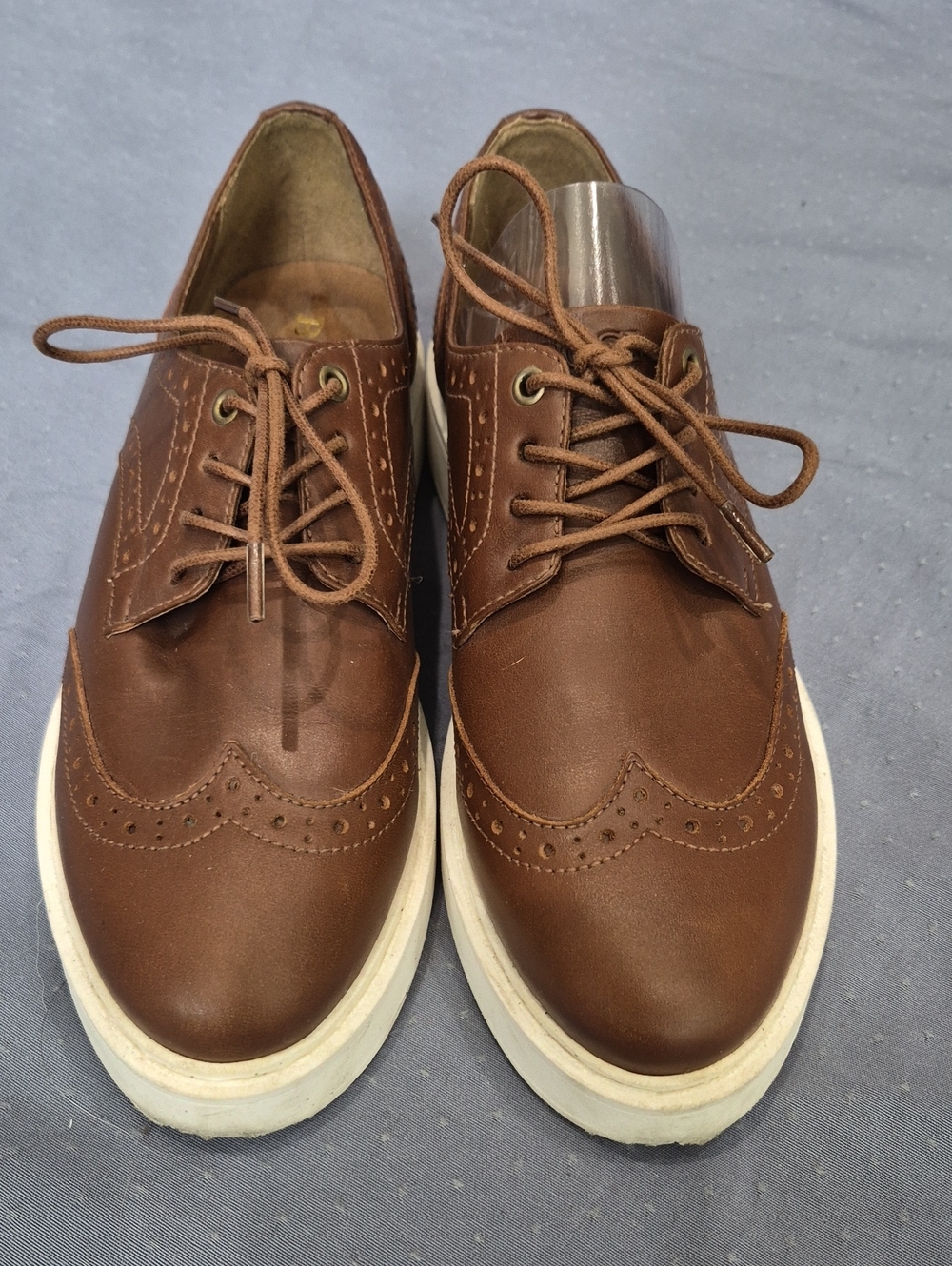 Bosi Lioneta Brown Wingtip Oxford Shoes Womens 6 Preppy Business Casual Academia